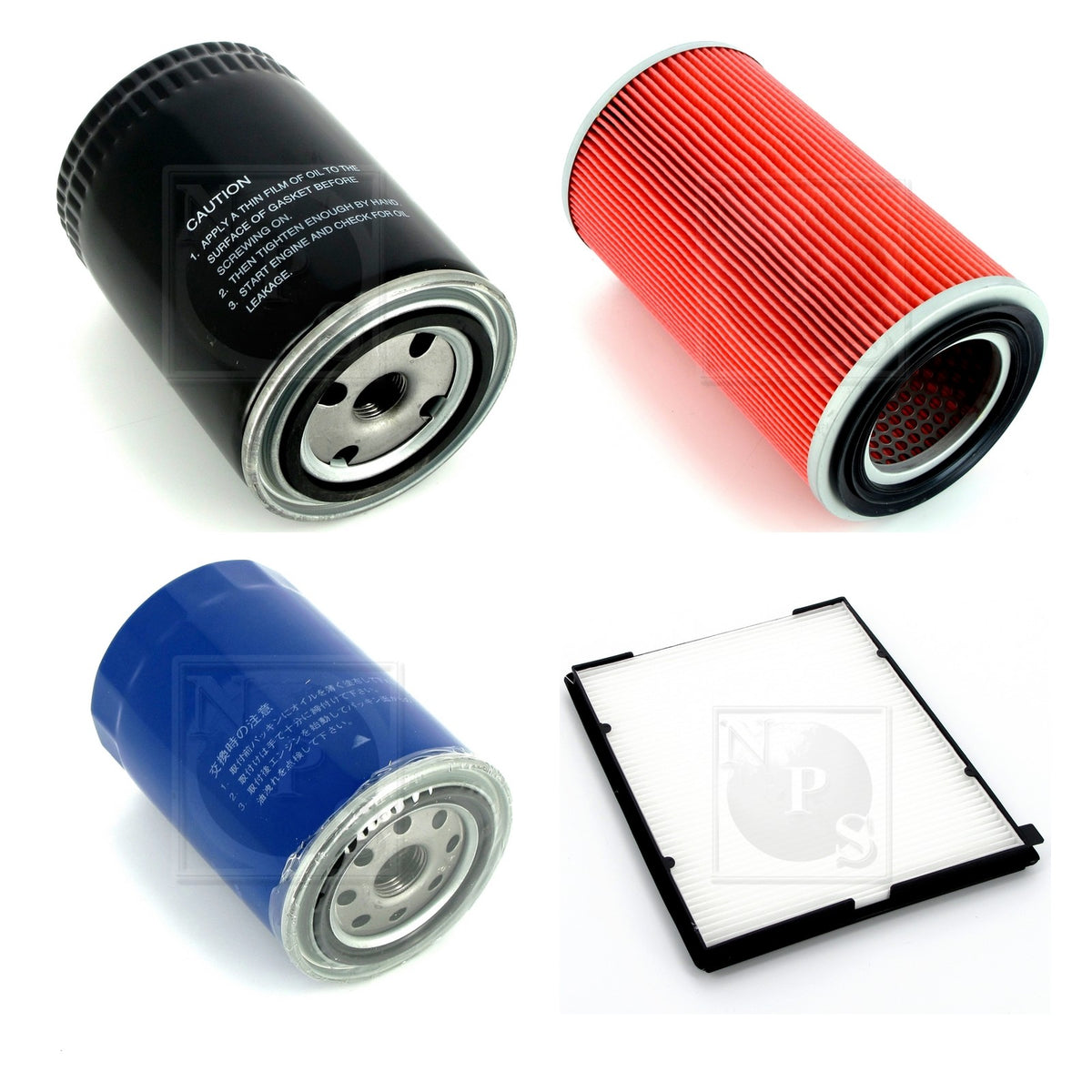 Contenu du kit (photo de chaque pièce) : Kit de filtres NPS N130N05A