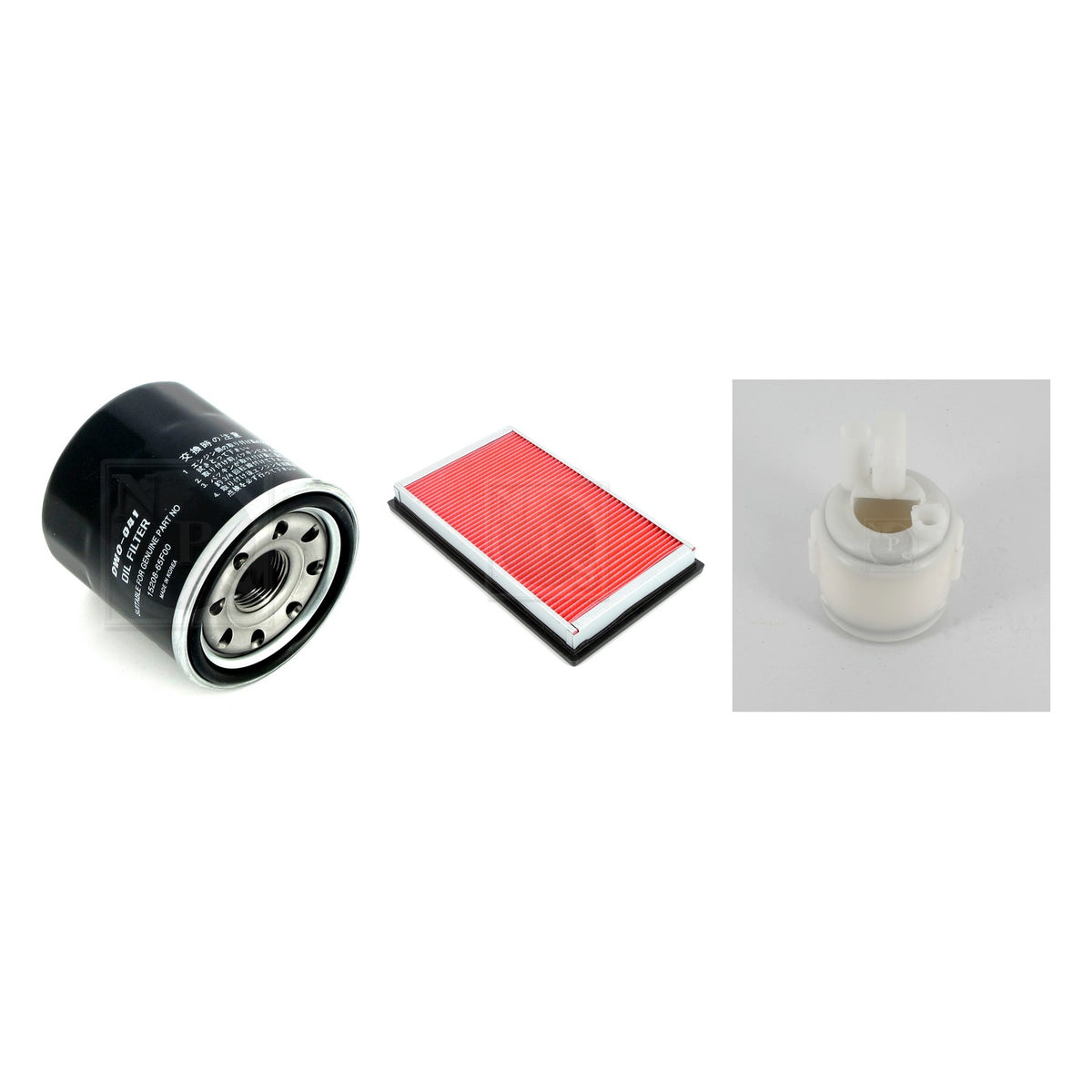 Contenu du kit (photo de chaque pièce) : Kit de filtres NPS N130N06