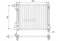 Radiador NPS N156N145 (OE 214103HD1A)