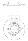 Bremsscheibe vorne NPS N330N91 (OE 402069X403)