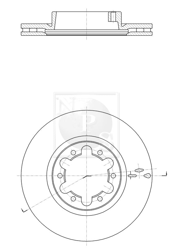Bremsscheibe vorne NPS N330N91 (OE 402069X403)