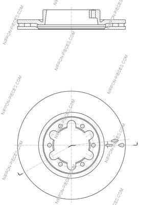 Bremsscheibe vorne NPS N330N91 (OE 402069X403)