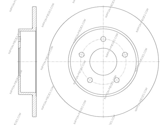 Bremsscheibe hinten NPS N331N04 (OE 432064U101)