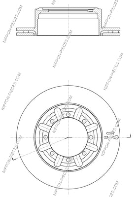 Bremsscheibe hinten NPS N331N20 (OE 432079X100)