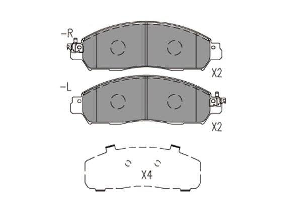 Plaquettes de frein avant NPS N360N104 (OE D1MFM4KJ1J)