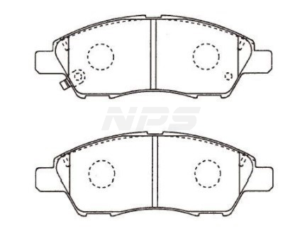 Pastillas de freno delanteras NPS N360N105 (OE D1060ED500)