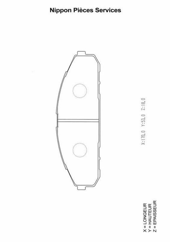 Plaquettes de frein avant NPS N360N65 (OE 4106037J91)