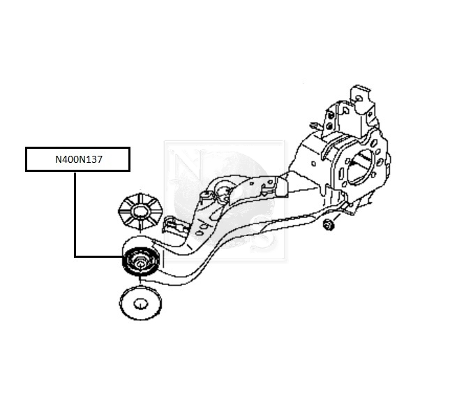 Suspension bush NPS N400N137 (OE 55501JG000)