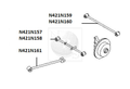 Bras de suspension NPS N421N159 (OE 55121EQ000)