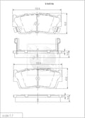 Plaquettes de frein avant NPS S360I06 (OE 55200-60820)