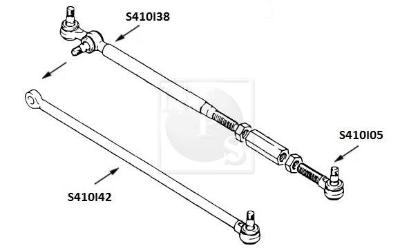 Spurstangenkopf NPS S410I38 (OE 48870-70A61)