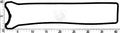 Rocker cover gasket NPS T122A30 (OE 1121316010)