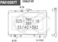 Radiador NPS T156A70 (OE 1640011350)