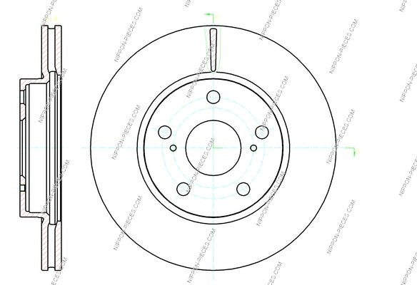 Disco de freno delantero NPS T330A170 (OE 4351212670)