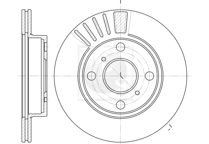 Bremsscheibe vorne NPS T330A73 (OE 4351210160)