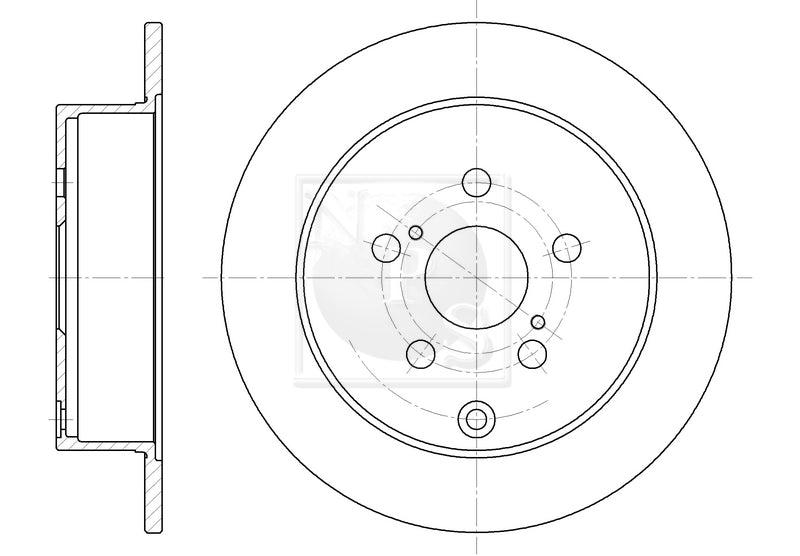 Bremsscheibe hinten NPS T331A17 (OE 4243147030)