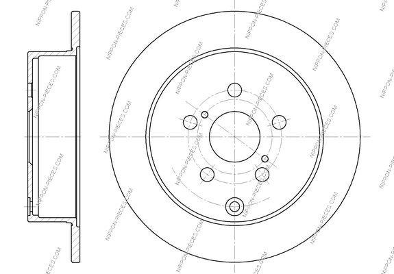 Bremsscheibe hinten NPS T331A17 (OE 4243147030)