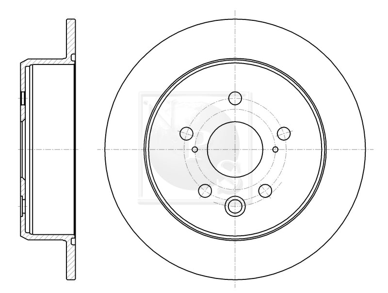 Bremsscheibe hinten NPS T331A54 (OE 4243130280)
