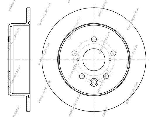 Bremsscheibe hinten NPS T331A54 (OE 4243130280)