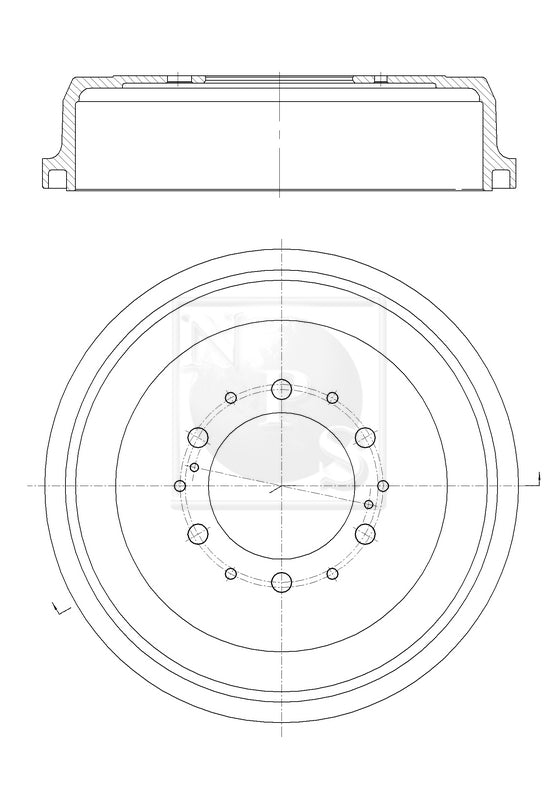 Tambour de frein NPS T340A07 (OE 4243135180)