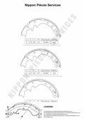 Zapatas de freno NPS T350A33 (OE 449535180)