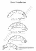 Zapatas de freno NPS T350A72 (OE 449505010)