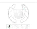 Bremsbacken NPS T350A73 (OE 449505030)