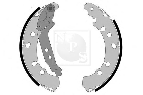 Zapatas de freno NPS T350A92 (OE 044950D040)