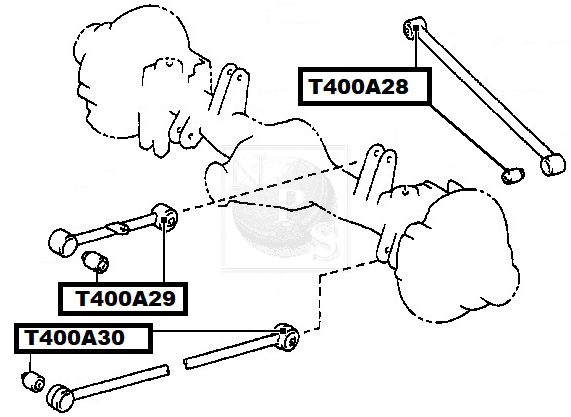 Fahrwerkslager NPS T400A29 (OE 4870260030)
