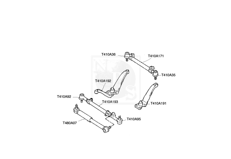 Rotule de direction NPS T410A191 (OE 4561260080)