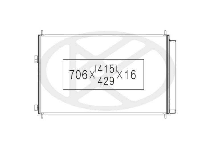 Klimakondensator NPS T526A10 (OE 8846042100)