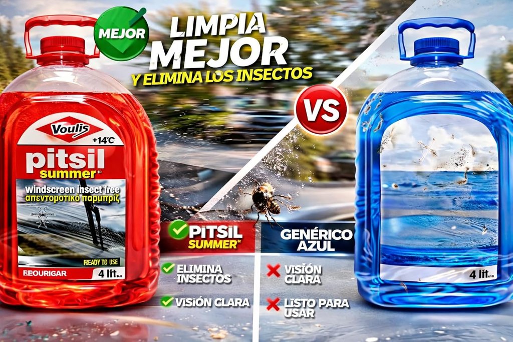 Líquido limpiaparabrisas anti insectos verano 4L (4)