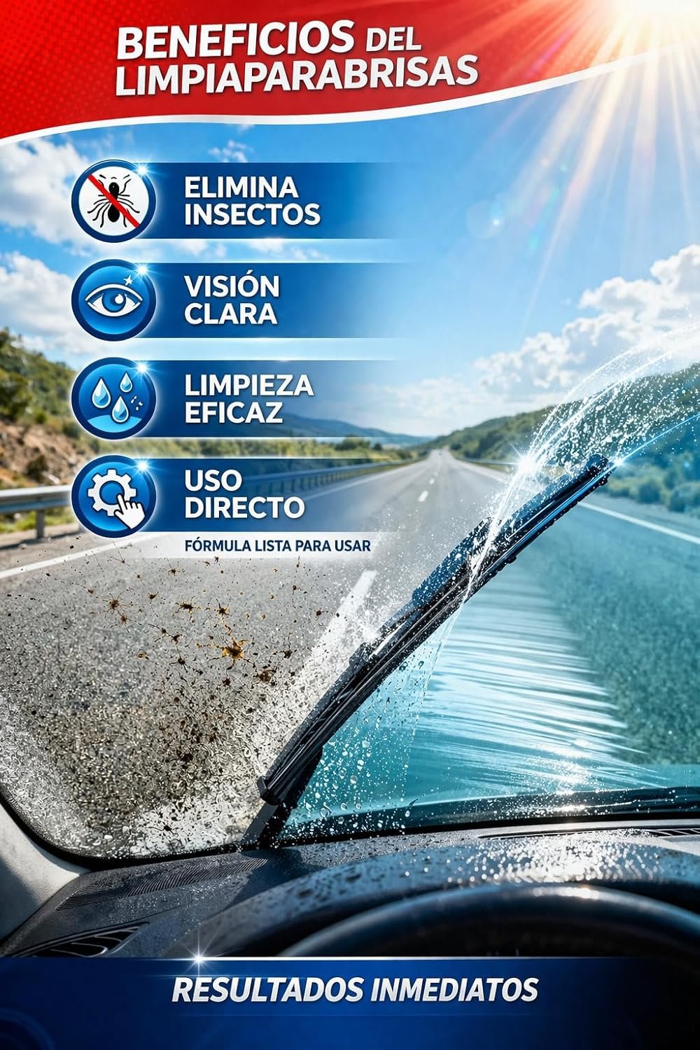 Líquido limpiaparabrisas anti insectos verano 4L (7)