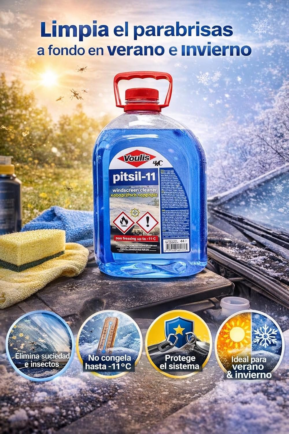 Líquido limpiaparabrisas PITSIL-11 4L (2)