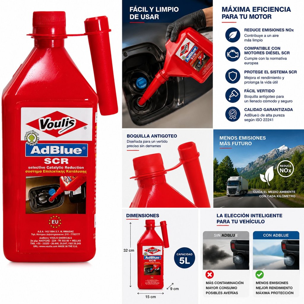 AdBlue 1L con Boquilla para Diésel SCR (5)