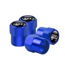Ventilkappen Aluminium Audi Blau (1)