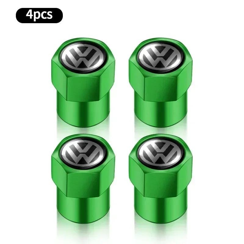 Tapones Válvula Aluminio Audi Azul (8)