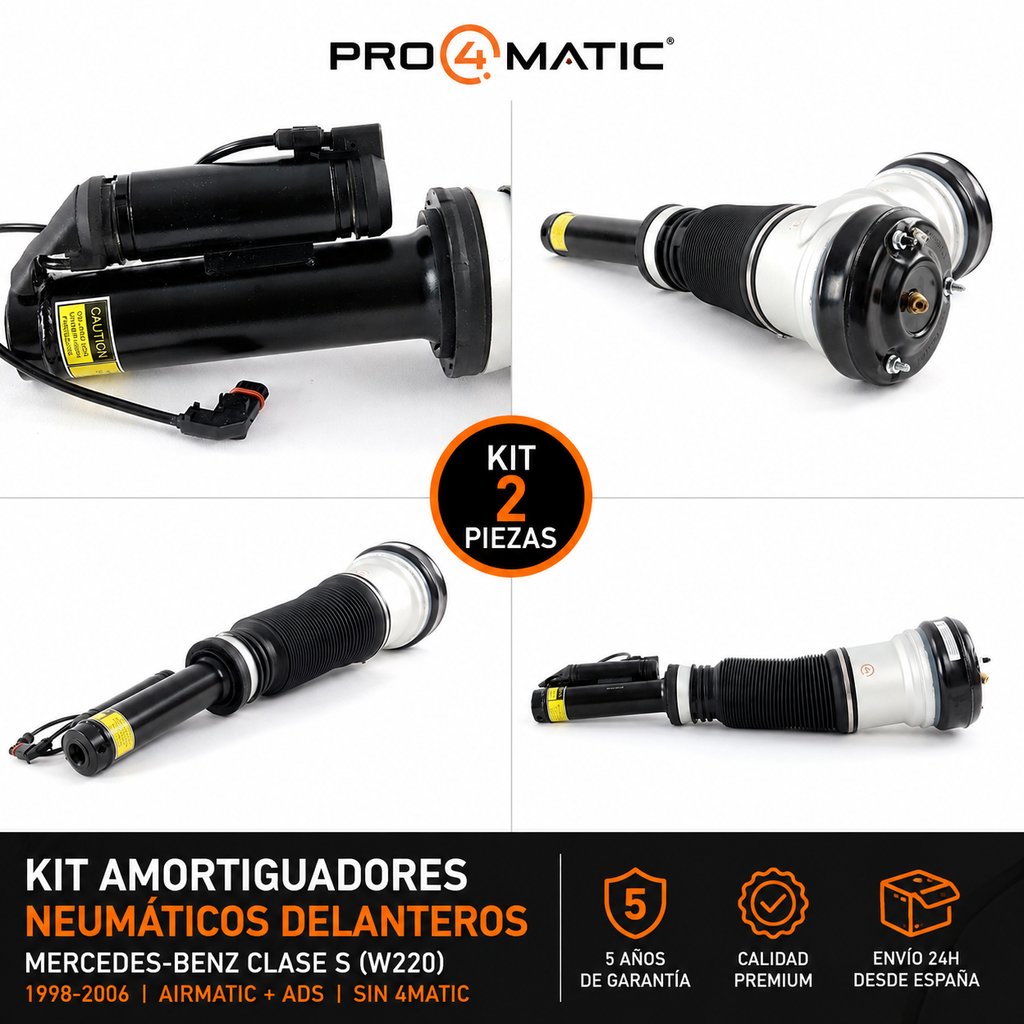 Kit 2 Amortiguadores Neumáticos Del. Mercedes W220 (3)