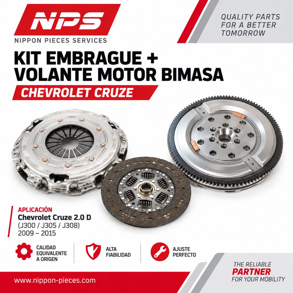 Kit Embrague + Volante Bimasa Chevrolet Cruze (1)