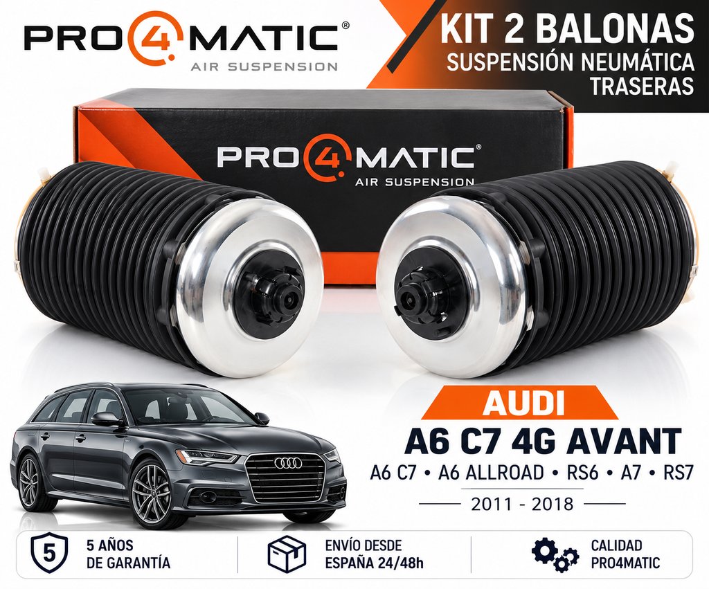 Kit 2 Balonas Suspensión Trasera Audi A6 A7 C7 (1)