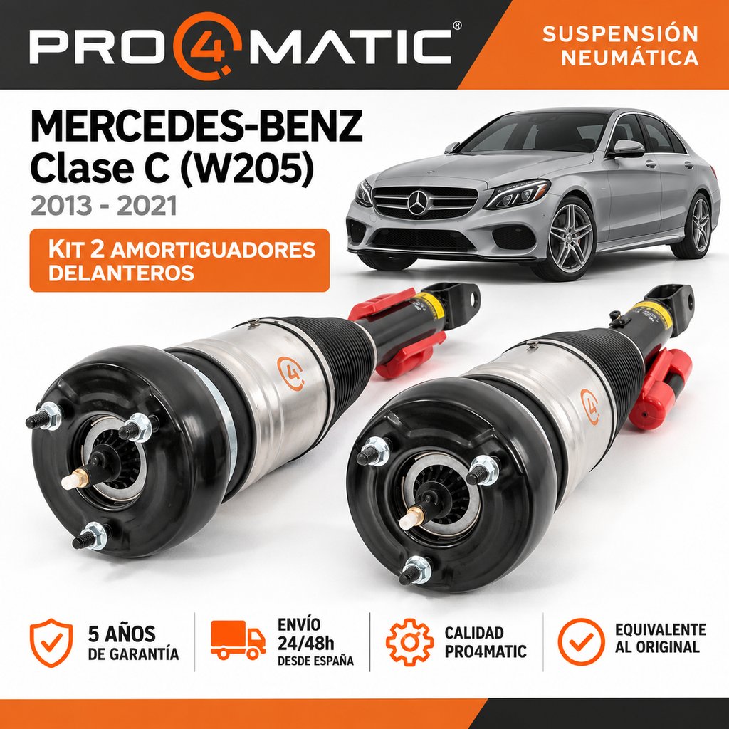 Kit 2 amortiguadores neumáticos del. Mercedes W205 (1)