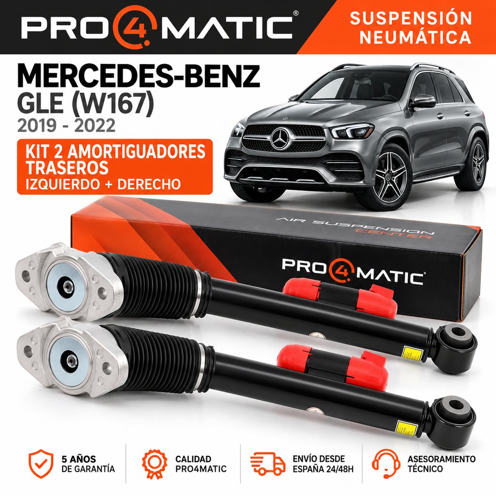 Kit 2 Amortiguadores Traseros Mercedes GLE W167 (1)