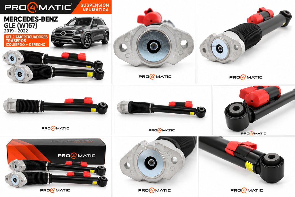 Kit 2 Amortiguadores Traseros Mercedes GLE W167 (2)